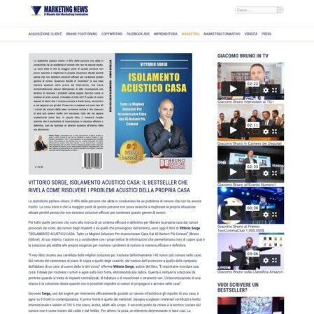 Comunicato Stampa Insonorizzare Casa